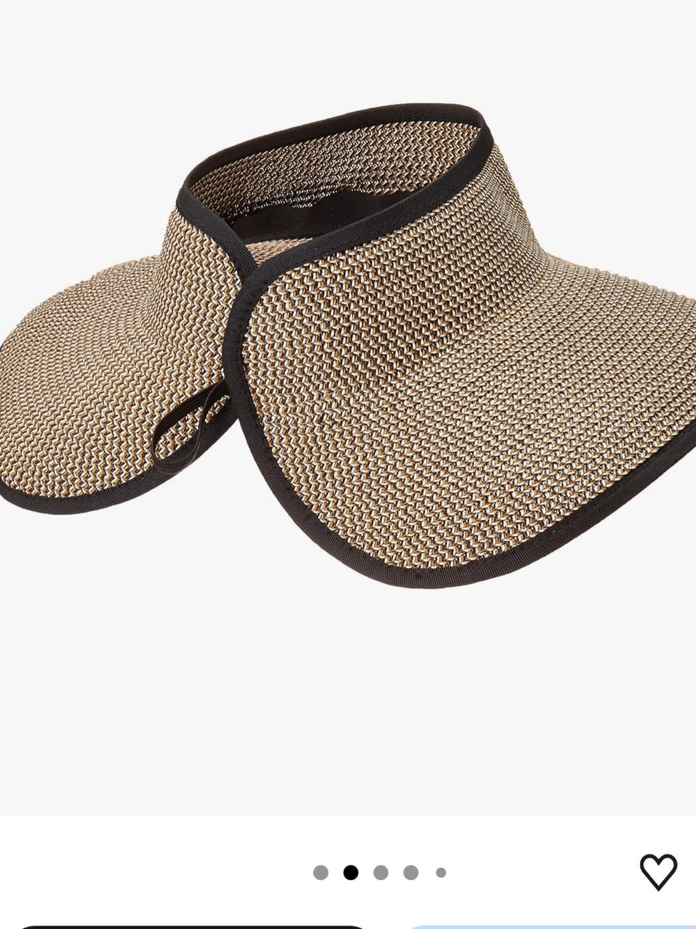 The San Diego Hat Company Women's Ultrabraid Large Brim Visor